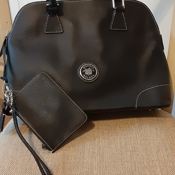 Vintage All Weather Leather Satchel w/Accessories